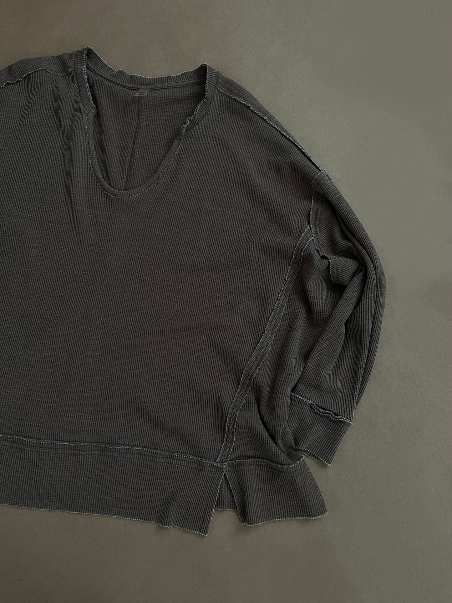 Oversized Waffle Top