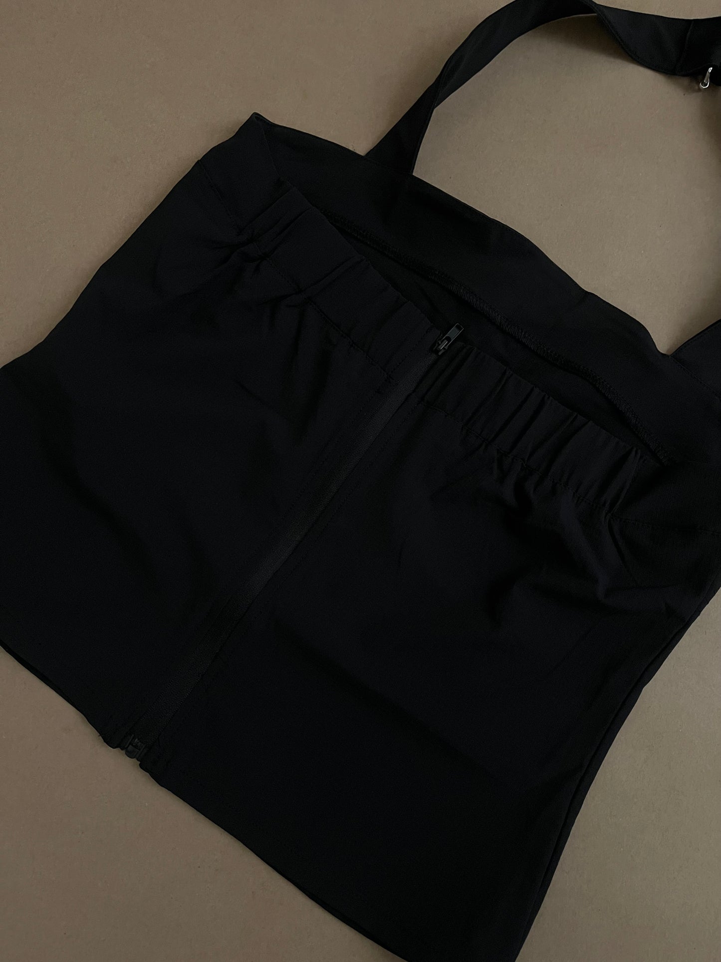 Adjustable Zipped Halter Top