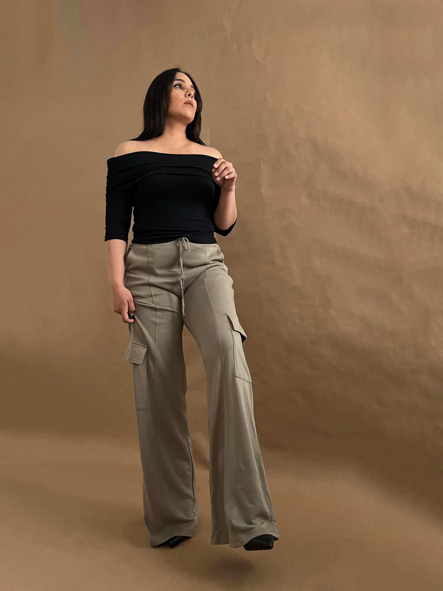 Off shoulder Ruched Top