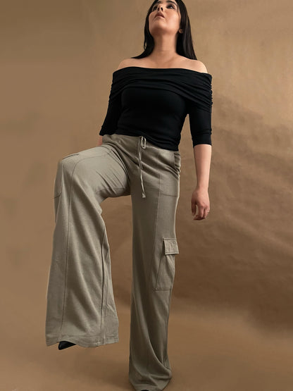 Off shoulder Ruched Top